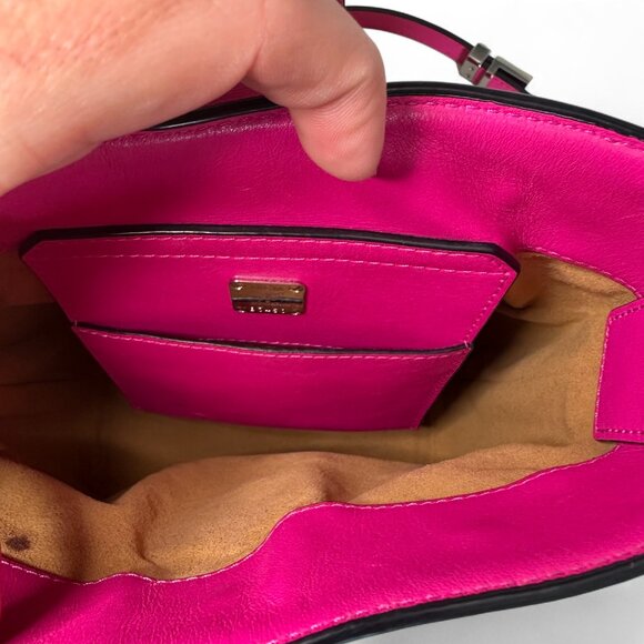 MCM Pink Leather Crossbody With Studs - Picture 14 of 16